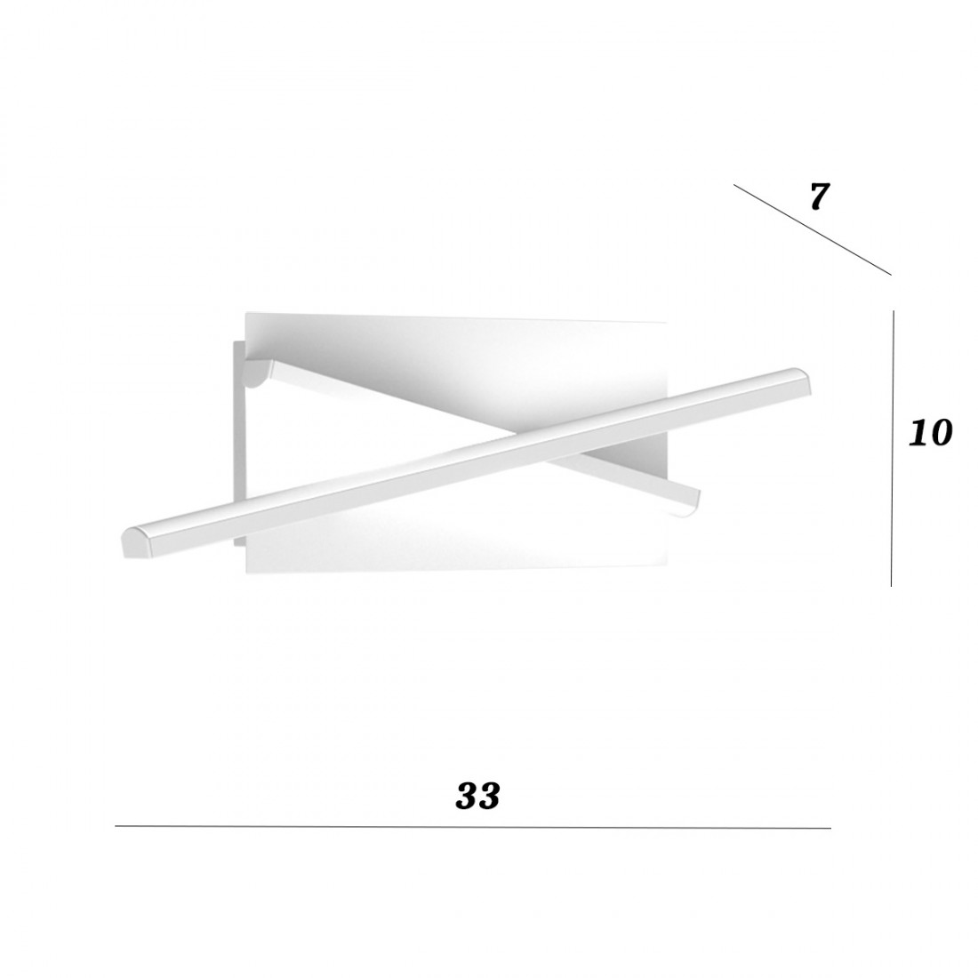 Moderne Wandleuchte Top Light DNA 1182 35 LEDs