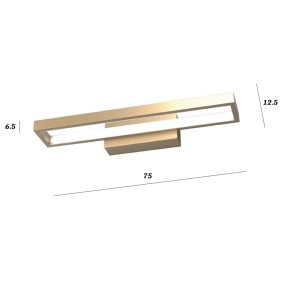 Klassische Wandleuchte Top Light DNA 1182 AG GO