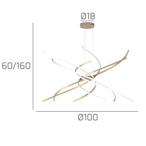 Top Light TORNADO 1163 S100 Lustre LED