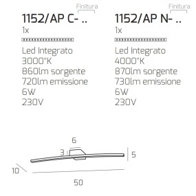 Moderne Wandlampe, Spiegel, Bild, integrierte LED.