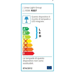 Plafonnier extérieur en acier Linea Light INGOT S 9336 9337