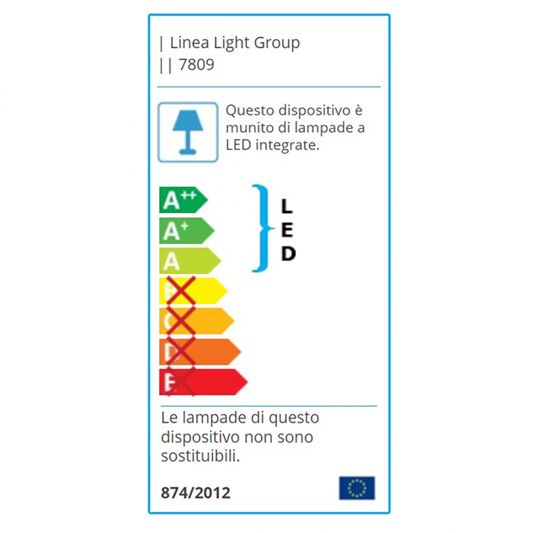 Aplique para exterior Linea Light MYWHITE B 7809