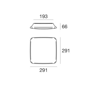 Plafoniera esterno LED Linea Light Group MYWHITE 7807 Q