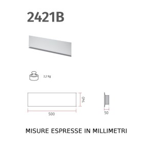 Belfiore kit de emergencia aplique de yeso 9010 2421B+099.142