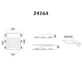 Faretto incasso gesso kit emergenza Belfiore 9010 2416A 3031