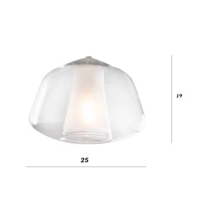Lámpara de araña clásica Top Light DOUBLE SKIN 1176OS S7 R