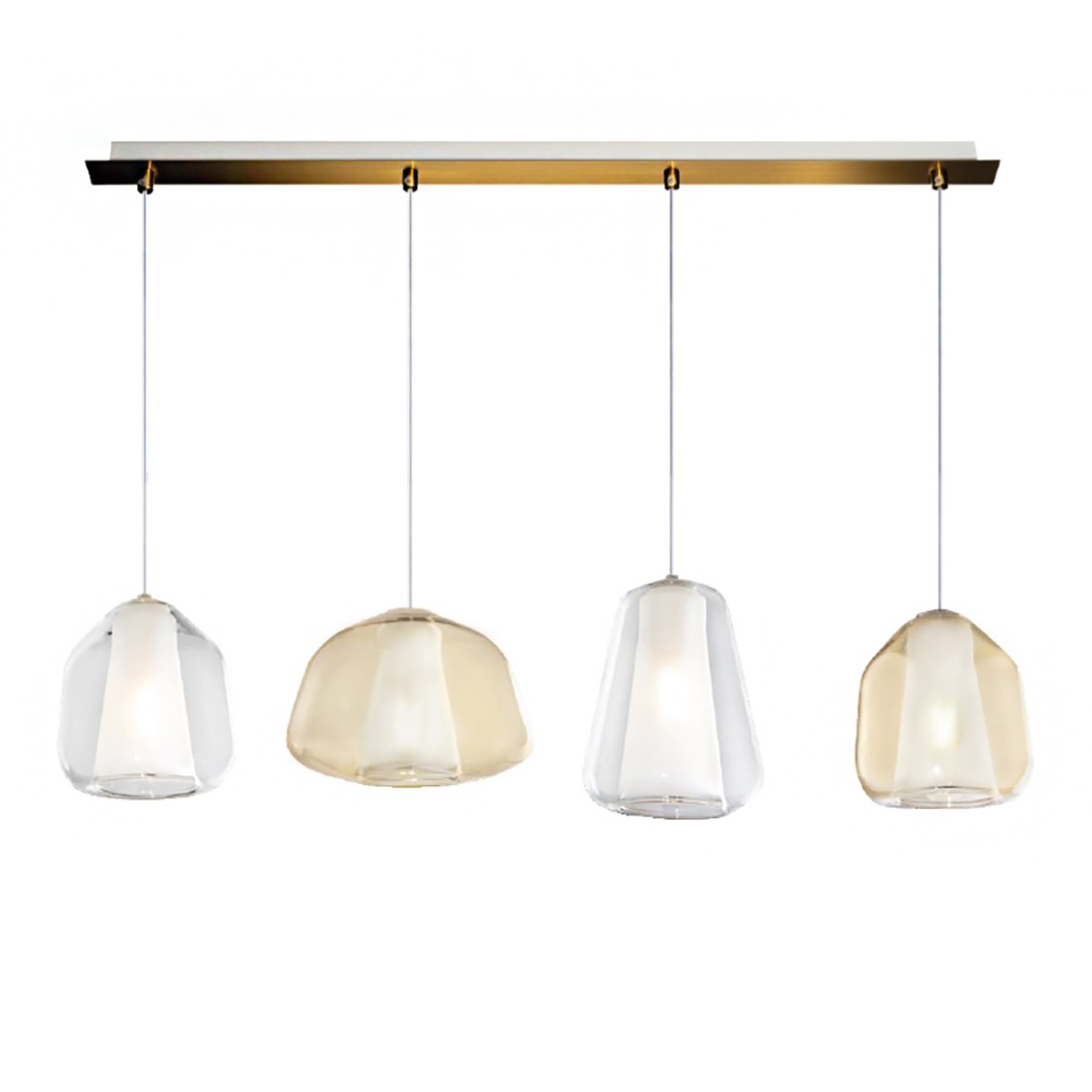 Lustre classique Top Light DOUBLE PEAU 1176OS S4 R ABG TA