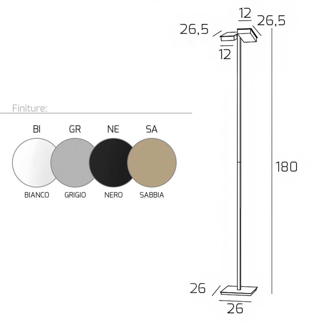 Top Light STYLE 1167T LED-Stehlampe