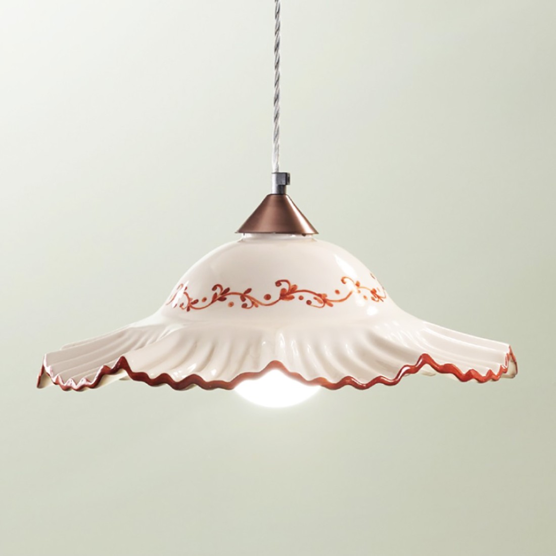 Lampadario ceramica Due P illuminazione HOPE SG