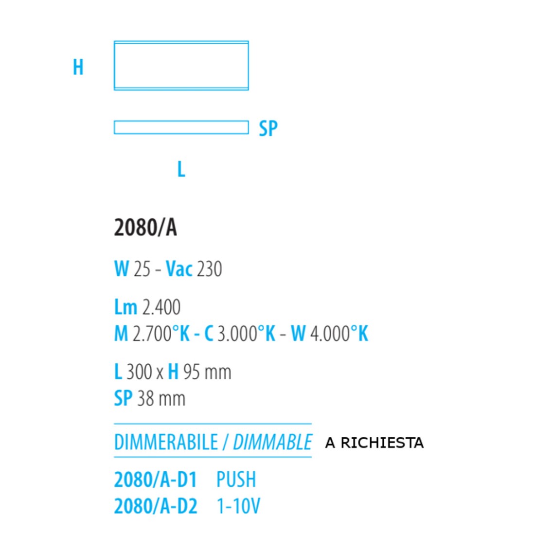 Applique GAMMA 2080 A Fratelli Braga