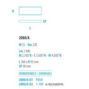 Fratelli Braga moderne Wandleuchte GAMMA 2080 A D1 LED