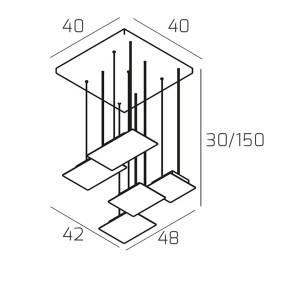 Plafoniera led Top Light PIXEL 1168 S5