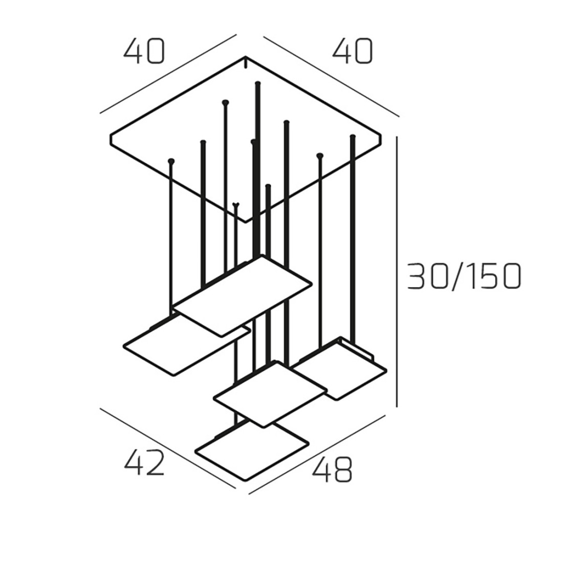 Plafoniera led Top Light PIXEL 1168 S5