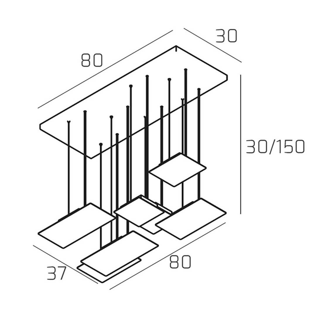 Plafoniera led Top Light PIXEL 1168 S7