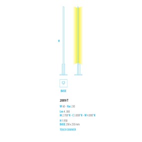 Lampadaire moderne droit blanc ou noir avec module LED à lumière chaude.