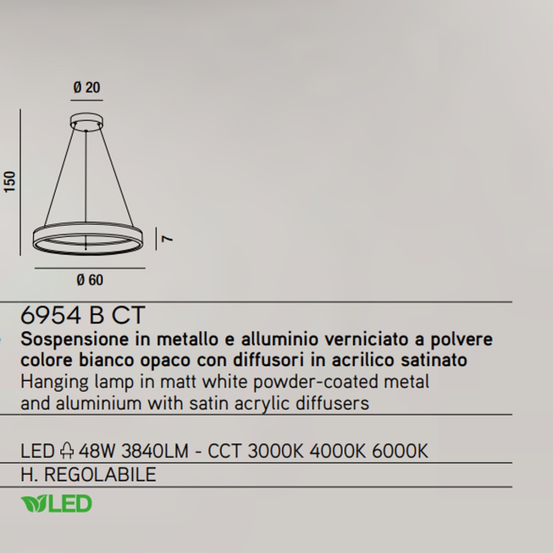 Perenz RUST 6906 CF CT LED lustre classique