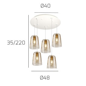 Top Light SHADED 1164BI S5 T AM