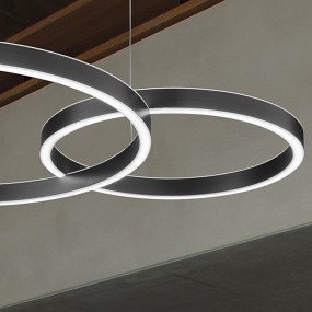 Lampadario Led moderno Fratelli Braga LOOP 2128 S60 40 1