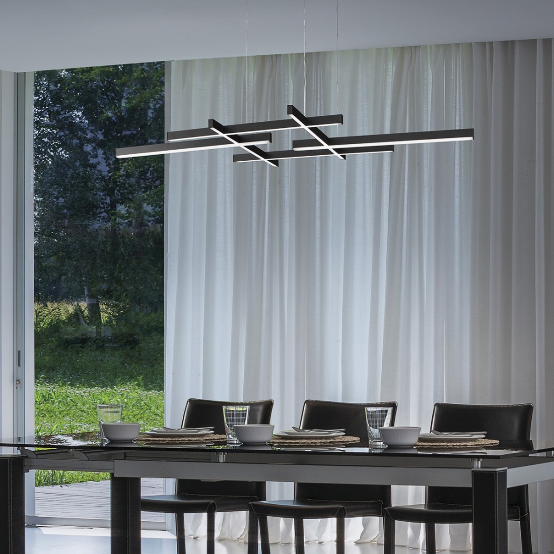 Lampadario led monoemissione Fratelli Braga NETS 2155 S145 1