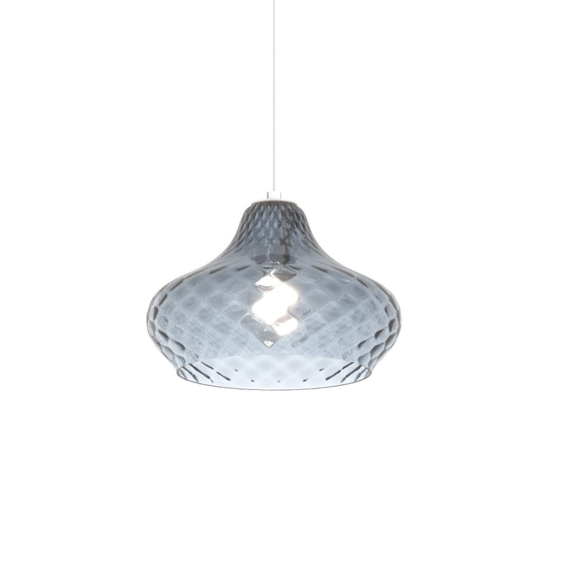 Lampadario vetro colorato Top Light DRESS 1191 BI S7 RMIX ZAFFIRO AMBRA