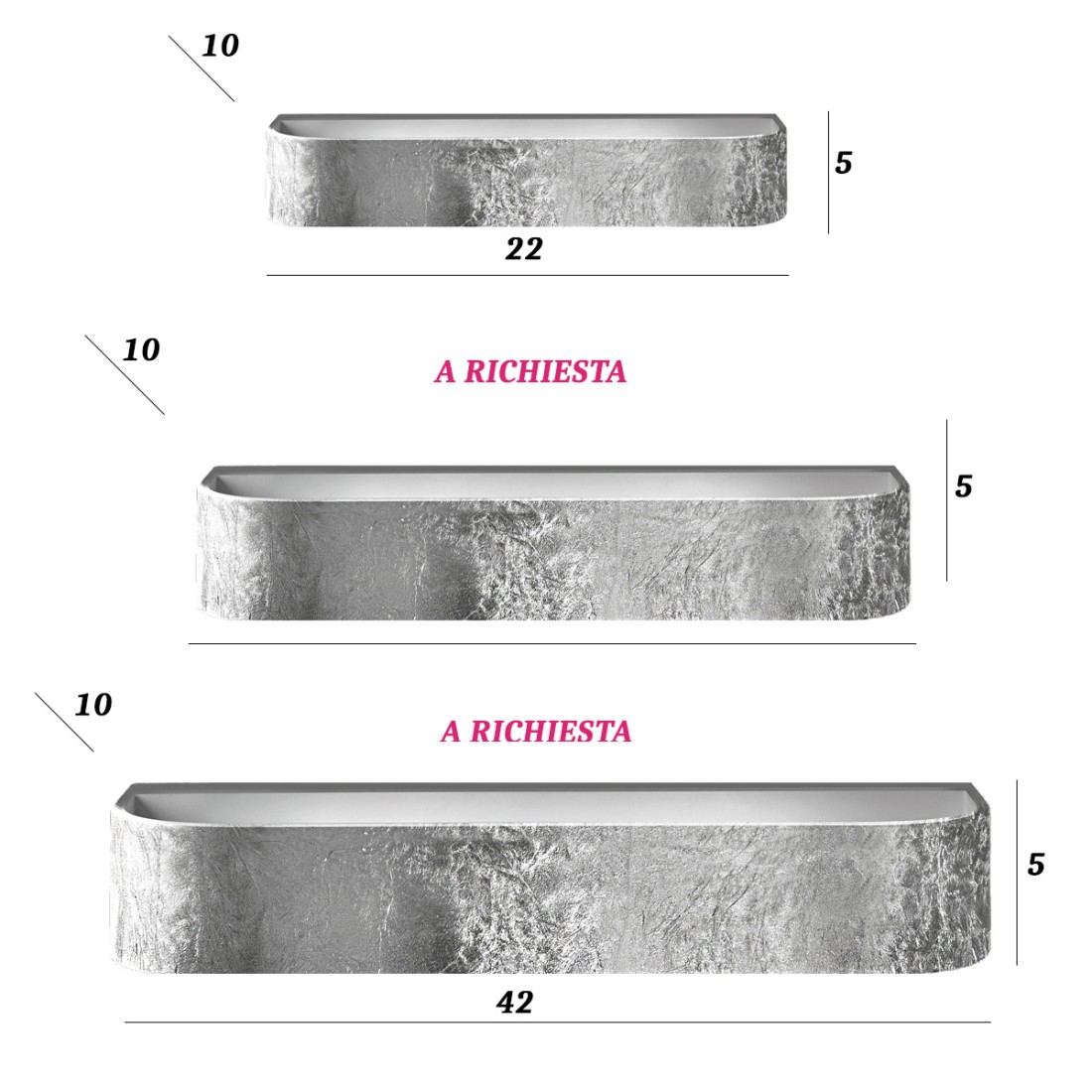 Promoingross HANDLES A22 SF moderne Wandleuchte