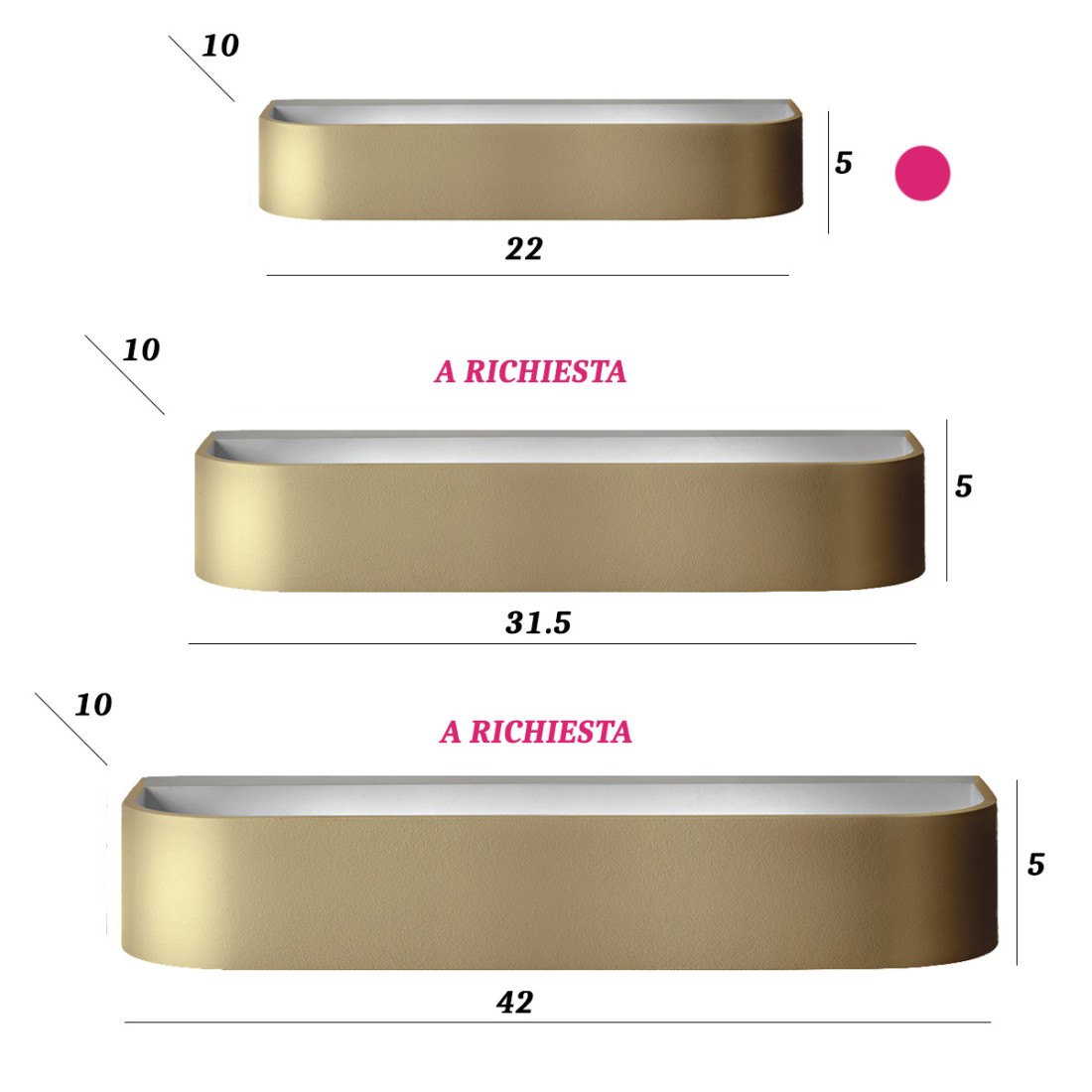 Klassische Wandleuchte Promoingross HANDLES A22 MG