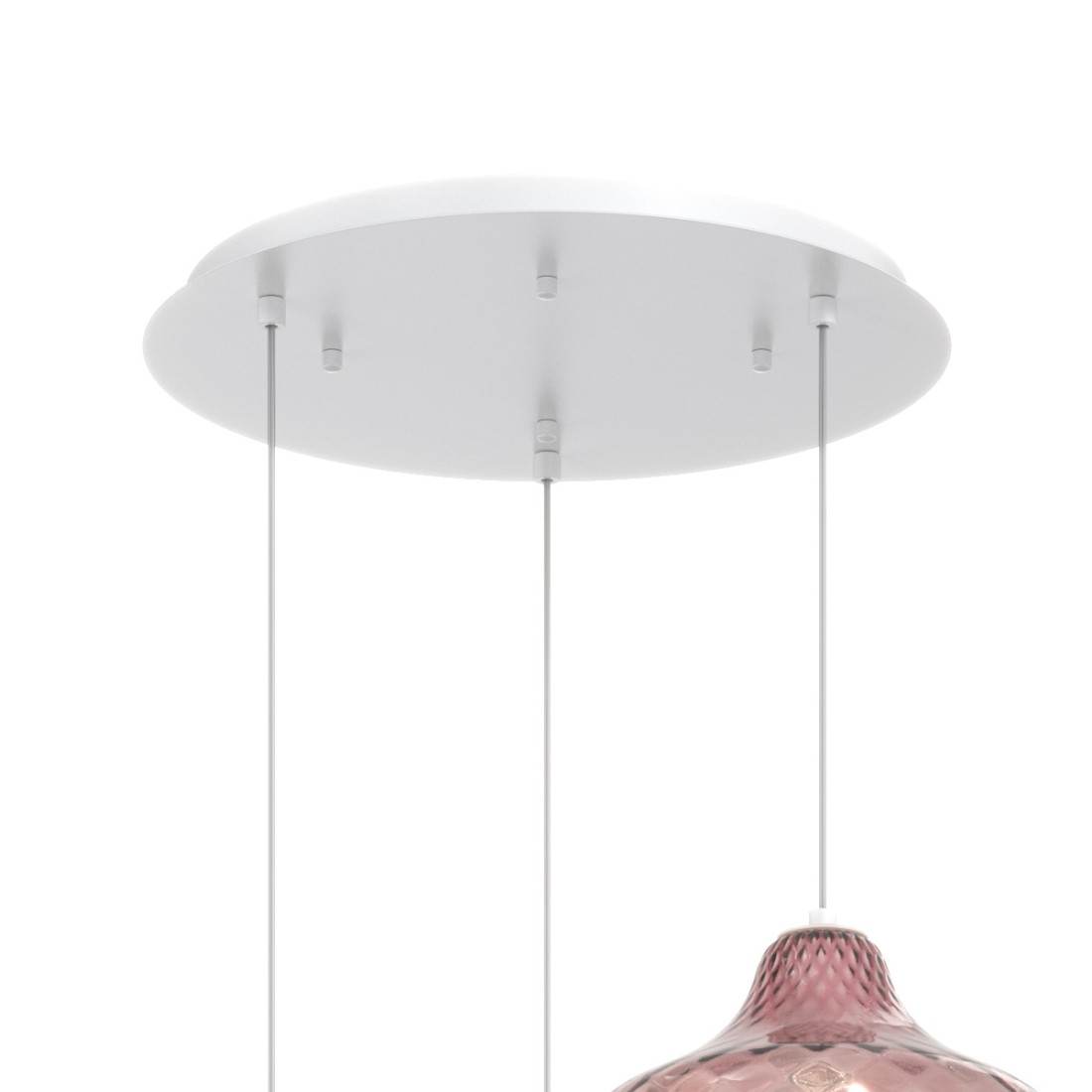 Lampadario vetro colorato Top Light DRESS 1191 BI S3 TMIX RU