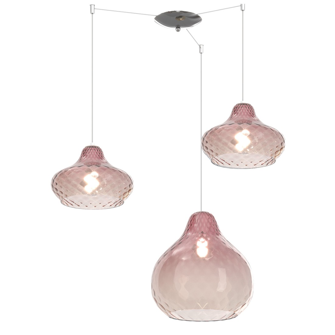 Lustre en verre coloré Top Light DRESS 1191 CR S3 SMIX RU