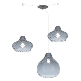 Lustre en verre coloré Top Light DRESS 1191 CR S3 SMIX ZA E27 LED plafonnier moderne