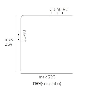 Piantana terra arco moderna Top Light CORNER 1189 B4 B3