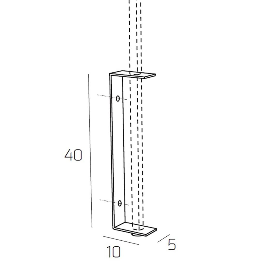 Applique moderne à bras en arc Top Light CORNER 1189 B7 E27 LED