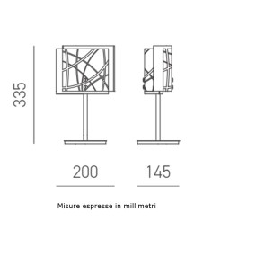 Abat-jour moderne Gea Luce NEREIDE L E14 LED