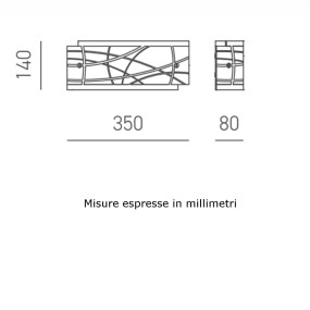 Moderne Wandleuchte Gea Luce NEREIDE A E14 LED