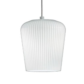 Sospensione vetro bianco Gea Luce NUMA BR3