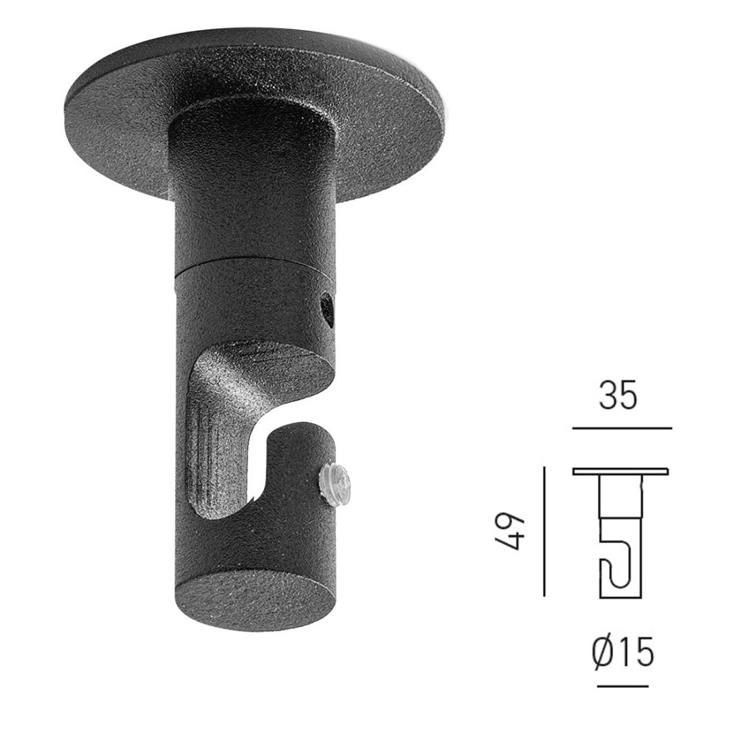 Lampada a sospensione per isola gea luce sfera doppia boccia vetro e  cemento - SFERA-S-GRI-SCU