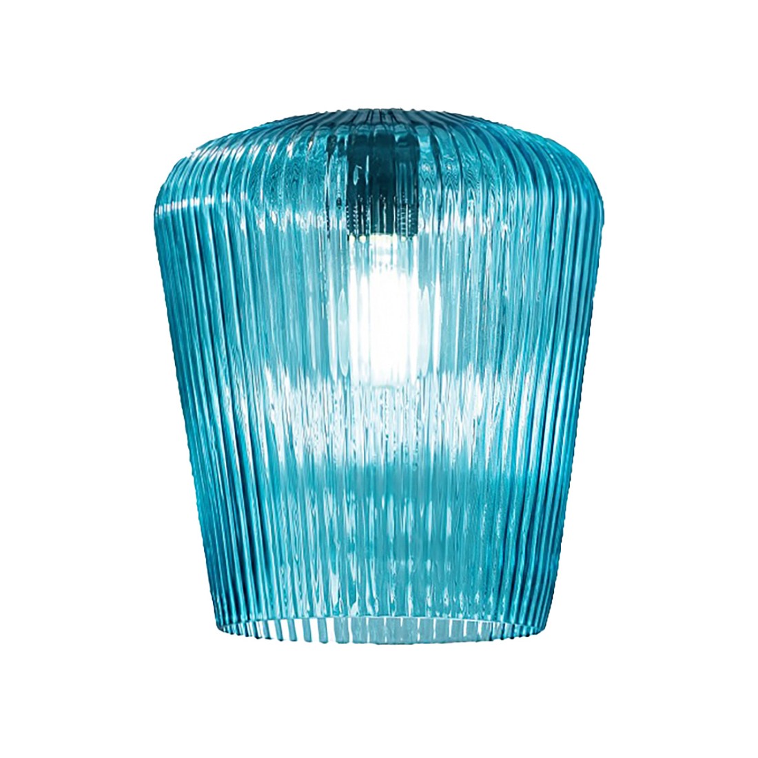 Gea Luce NUMA BT3 BI lampe à suspension en verre bleu