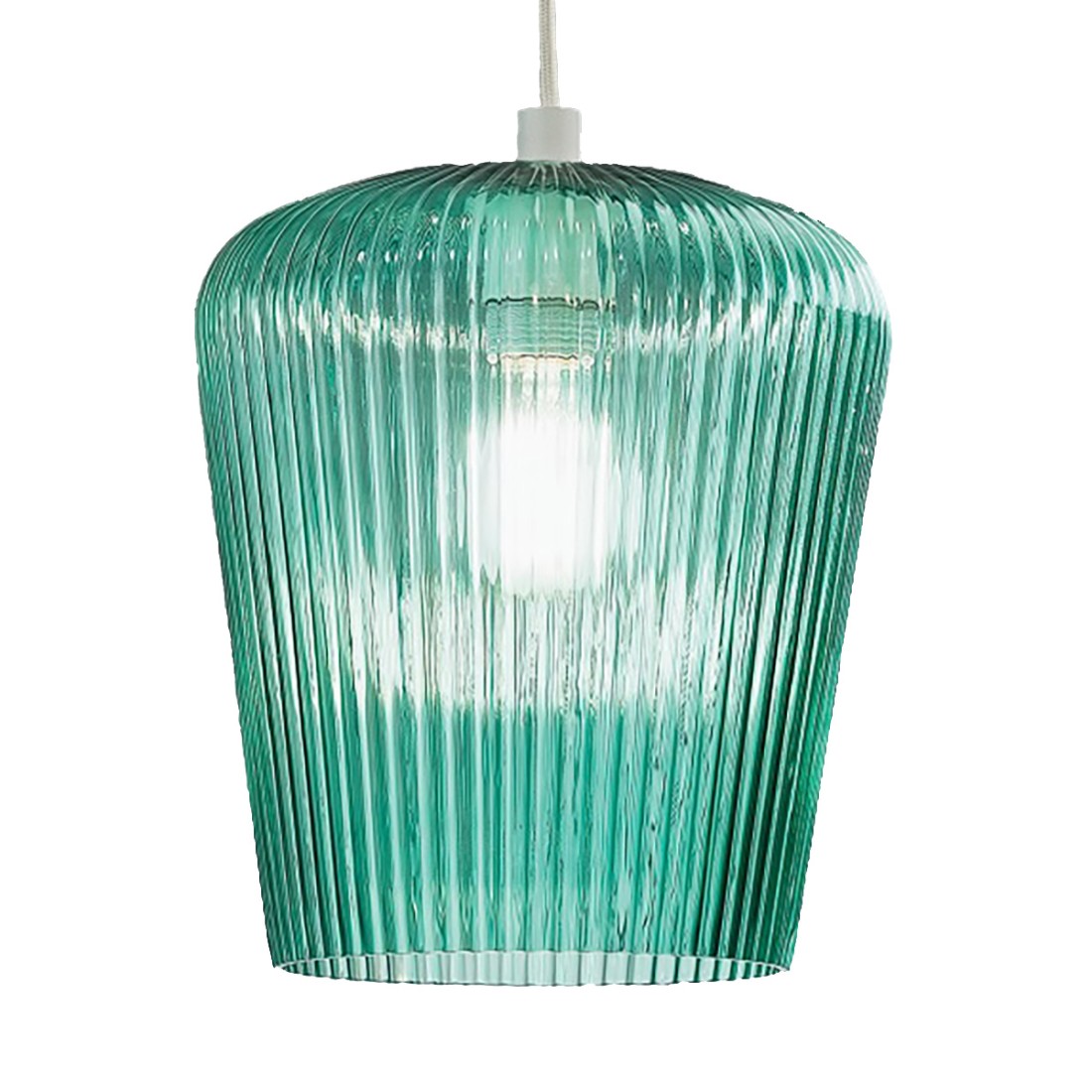 Gea Luce NUMA BT3 BI lampe à suspension en verre vert