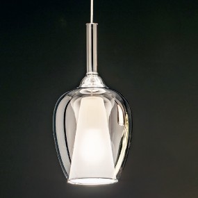 Gea Luce OFELIA S10 suspension en verre transparent