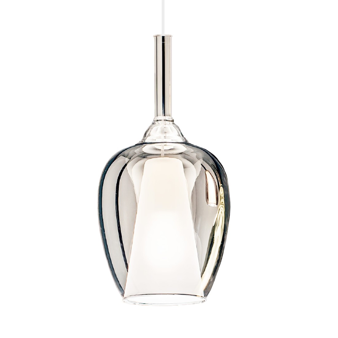 Gea Luce OFELIA S. lustre en verre blanc transparent