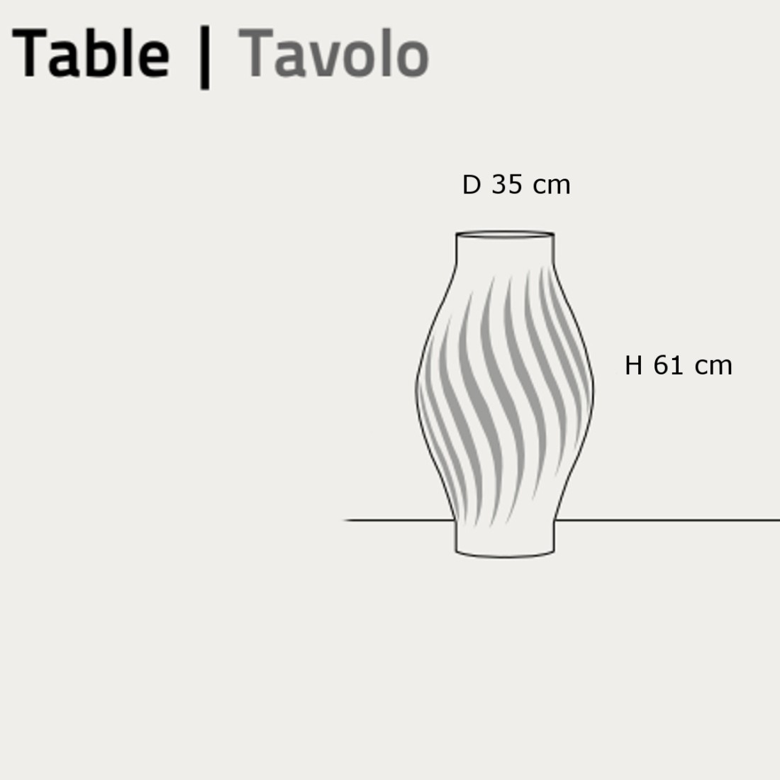 Lámpara de mesa moderna línea Zero HELIOS D61L E27 LED