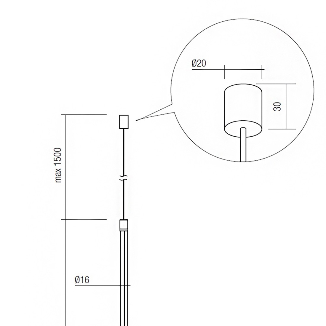 Redo Group ACROBAT 01 2284 Lámpara LED de suelo y techo regulable