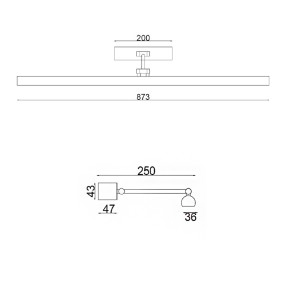 SCAMM GIUNONE Gn685 aplique led