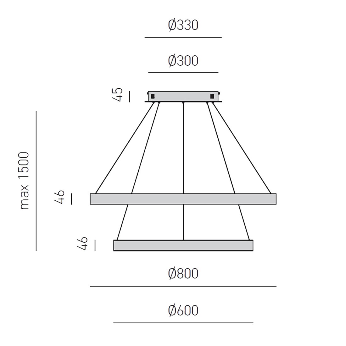 Gea Luce CRISEIDE S2G B LED-Kronleuchter