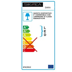 Lámpara clásica Sikrea SARA S3 E14 LED