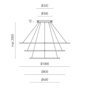 Gea Luce ERIKA S3 B Lustre LED