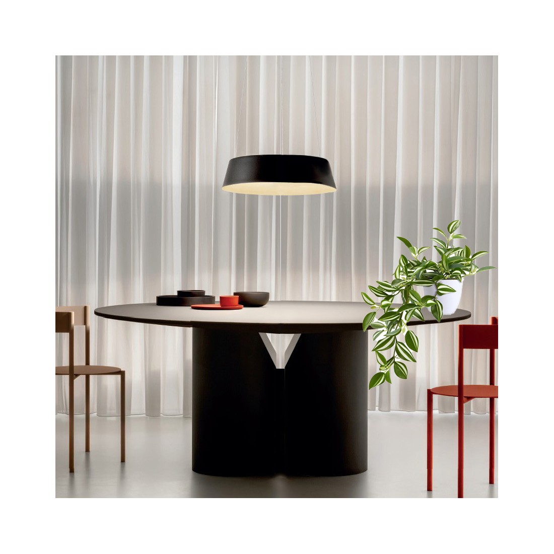 Le Gea Luce JULIETTE S lustre moderne noir