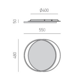 Plafoniera led Gea Luce CHRISTINE PG