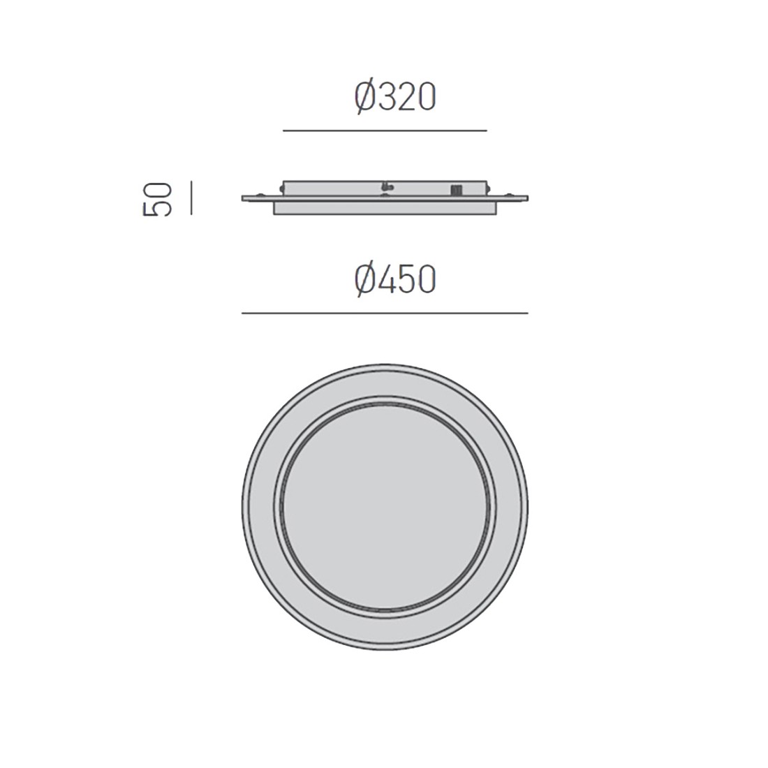 Plafonnier led Gea Luce DHARMA PP