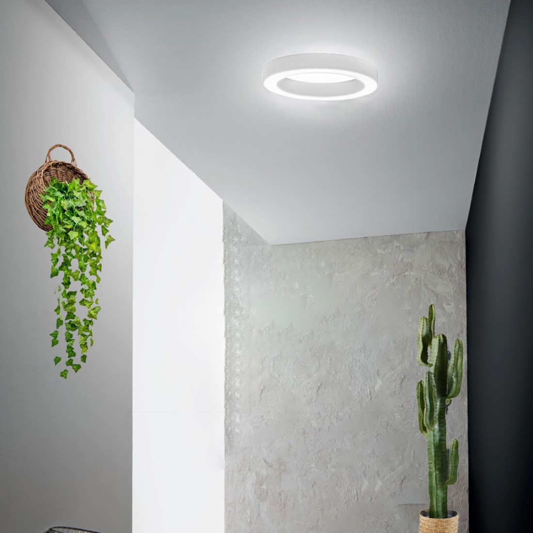 Plafonnier led Gea Luce FLOR PM BLANC