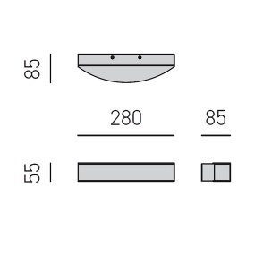 Applique led Gea Luce GAP ARCO GAP500